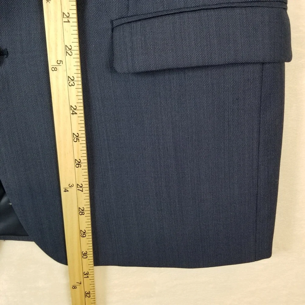 Lauren Ralph Lauren Mens 42R Blue Wool Blend 2 Button Sport Coat Blazer‎ 42 R